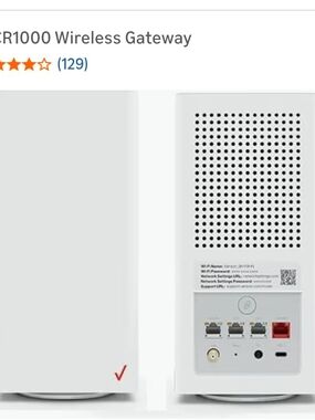 NEW Verizon White Wireless Gateway Router - AC1200 Dual-Band